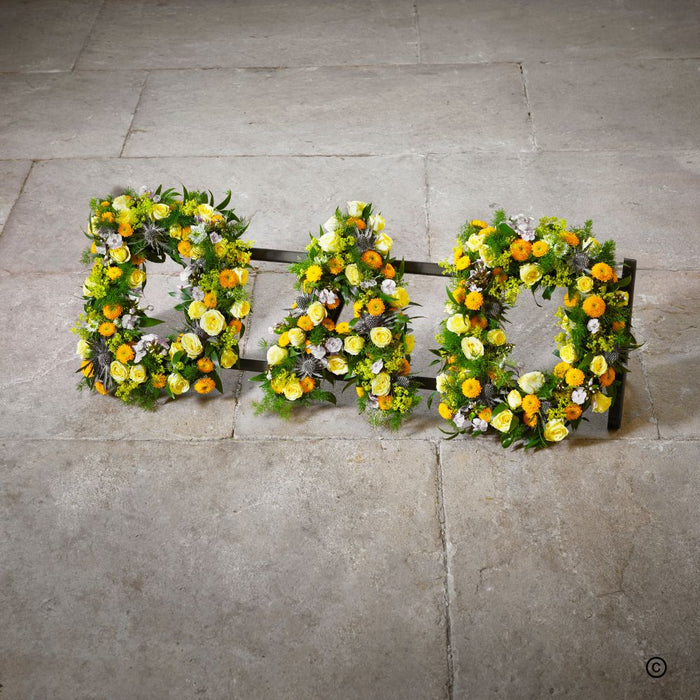 Dad Letter Wreath